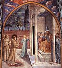 Benozzo Di Lese Di Sandro Gozzoli Wall Art - Scenes from the Life of St Francis (Scene 10, north wall)